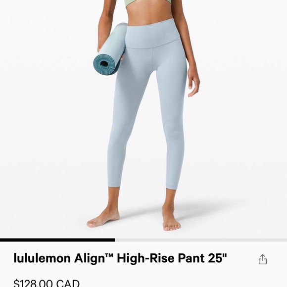 lululemon athletica Pants - Lululemon align size 4 Chambray color.